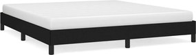 vidaXL Cadru de pat fără saltea, negru, 160x200 cm, textil