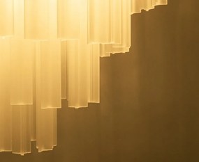 Lustra suspendata metal auriu, sticla alba GORDON 80