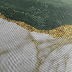 Tablou - Marmură verde N⁰3 (cu ceas) (90x30 cm)