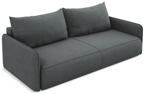 Canapea gri extensibilă/cu spațiu de depozitare 216 cm Nanea – Makamii