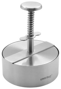 Presa pentru burgeri Kinghoff KH 1879, Otel inoxidabil, Diametru 11,4 cm, Inox