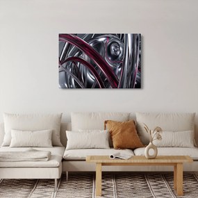 Tabloul cu abstracție gri (90x60 cm)