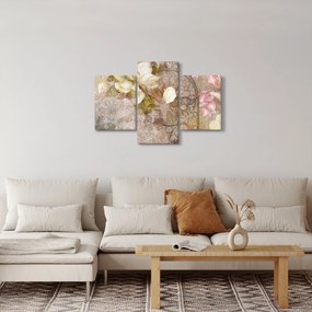 Tablou - Ornament de flori (90x60 cm)