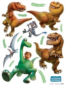 Decoraţiune adezivă Bunul Dinozaur, 30 x 30 cm