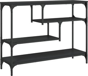 vidaXL Măsuță consolă, negru, 100x30x75 cm, lemn compozit