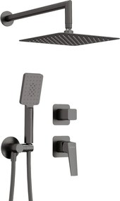 BLUR – Set de duș cu montare îngropată, finisaj titan (NQL_D9YK) 🚿✨