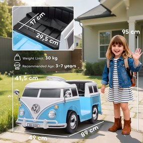 AIYAPLAY Mașină electrică pentru copii, vehicul 12V pentru copii cu MP3, motor dublu, vehicul electric cu claxon, pornire lină, 89x49x41,5 cm, Albastru | Aosom Romania