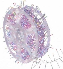 Ghirlandă LED de exterior 1440xLED/8 funcții 14,4m IP44 multicoloră