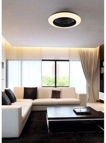 Plafonieră negru-mat LED Stralsund – Reality