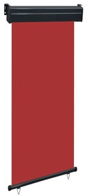 vidaXL Copertină laterală de balcon, roșu, 80 x 250 cm