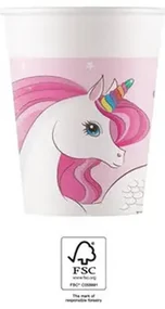 Unicorn Rainbow Colors pahar de hârtie 8 buc 200 ml FSC