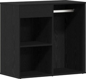 vidaXL Dulap Cosmetic Stejar Negru 80 x 40 x 75 cm Lemn compozit