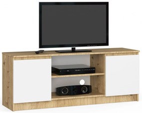 Masă TV Kenji (stejar artisan + alb). 1070722