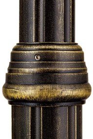 Stalp iluminat exterior stil clasic IP43 H195 Puchberg AL 11K/82506 schwarz-gold/rauch OR