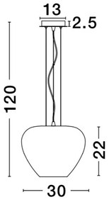 Lustra / Pendul design modern Nala alb NVL-9207601