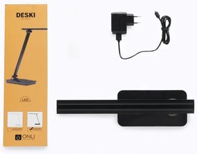 Lampă LED dimabilă de masă cu port USB ONLI DESKI LED/7W/230V 4000K negru