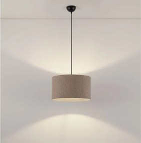 Lustra suspendata cu abajur maro deschis SYRIN