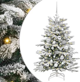 vidaXL Brad de Crăciun artificial cu ramuri articulare Alb 120 cm