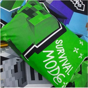 Lenjerie de pat pentru copii MINECRAFT MOOD colorata Dimensiune lenjerie de pat: 70 x 80 cm | 140 x 200 cm