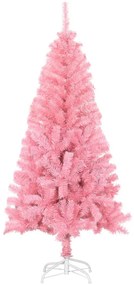 Brad de Craciun artificial cu suport, roz, 120 cm, PVC Roz, 120 cm, 1