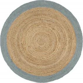 vidaXL Covor manual cu margine măslinie, 180 cm, iută