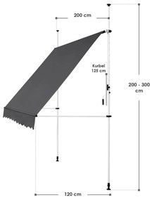 Copertinã "Kuweit" 200 x 120 gri