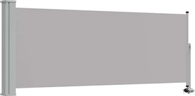 vidaXL Copertină laterală retractabilă de terasă, gri, 100 x 300 cm