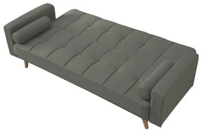 Canapea extensibila gri masliniu NESTOR VELVET
