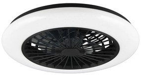 Plafonieră negru-mat LED Stralsund – Reality