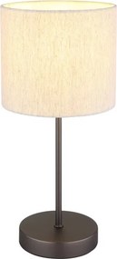 Globo 51540108 - Lampă de masă THEA 1xE27/25W/230V negru/bej