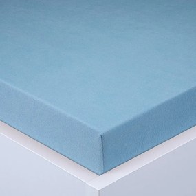 Cearşaf cu elastic frotir EXCLUSIVE albastru ceresc 160 x 200 cm