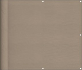 vidaXL Paravan de balcon, gri taupe, 90x1000 cm, 100% poliester oxford