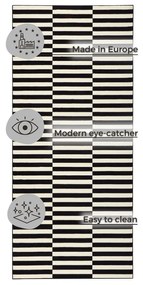 Covor negru/crem 80x200 cm Gloria – Hanse Home