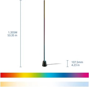 Philips -LED RGBIC Dimerizabilă.lampă de podea GRADIENT LED/9,7W/230V 2200-6500K Wi-Fi