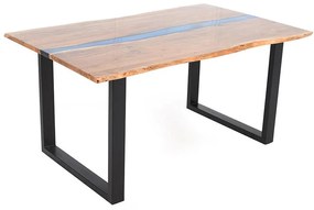 Masa de sufragerie, Metal, Lemn de salcam, COAST 160cm