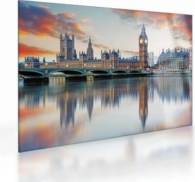 Tablou pe sticlă - Houses of Parliament din Londra (70x50 cm)