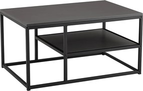 Masuta cafea BARMIO, gri grafit/negru, 90x60x45 cm