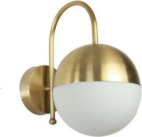 Aplica 846STL4120, auriu/alb, metal, 15x26x24 cm