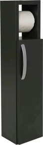Dulap baie STAR, gri antracit, PAL, cu o usa, 15x12x65 cm