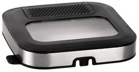 Friteuza cu ulei Elite EDF-1103, 1200W, 2.5 L, 190°C, Fereastra vizualizare, Filtru mirosuri, Control digital, Negru/Argintiu
