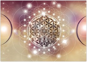 Tablou - Mandala cu elemente (70x50 cm)