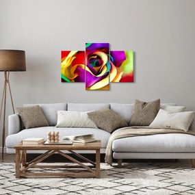 Tablou - Trandafir colorat (90x60 cm)