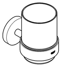 GROHE 41194DC0 - Suport cu pahar START din oțel inoxidabil