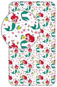 Prințesele Disney Cearșaf cu elastic Ariel 90x200 cm