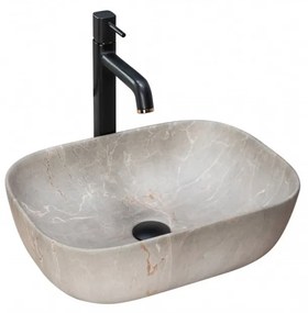 Lavoar Livia Beige ceramica sanitara – 46,5 cm