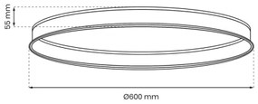 Sistem de șină MAGNETIC TRACK d. 60 cm negru