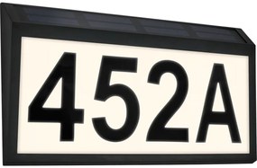 Briloner 3797015 - Placă iluminată solar pentru număr de casă, LED/0,5W/1,2 IP44