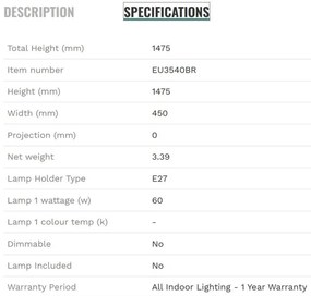 Lampadar/Lampa de podea cu trepied Easel
