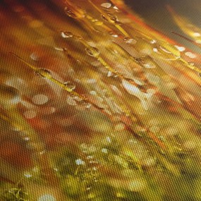 Tablou - Detaliu rouă (120x50 cm)