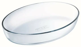 Tavă de copt din sticlă Pyrex ovală 2,2 l, 30 x 21x 6 cm